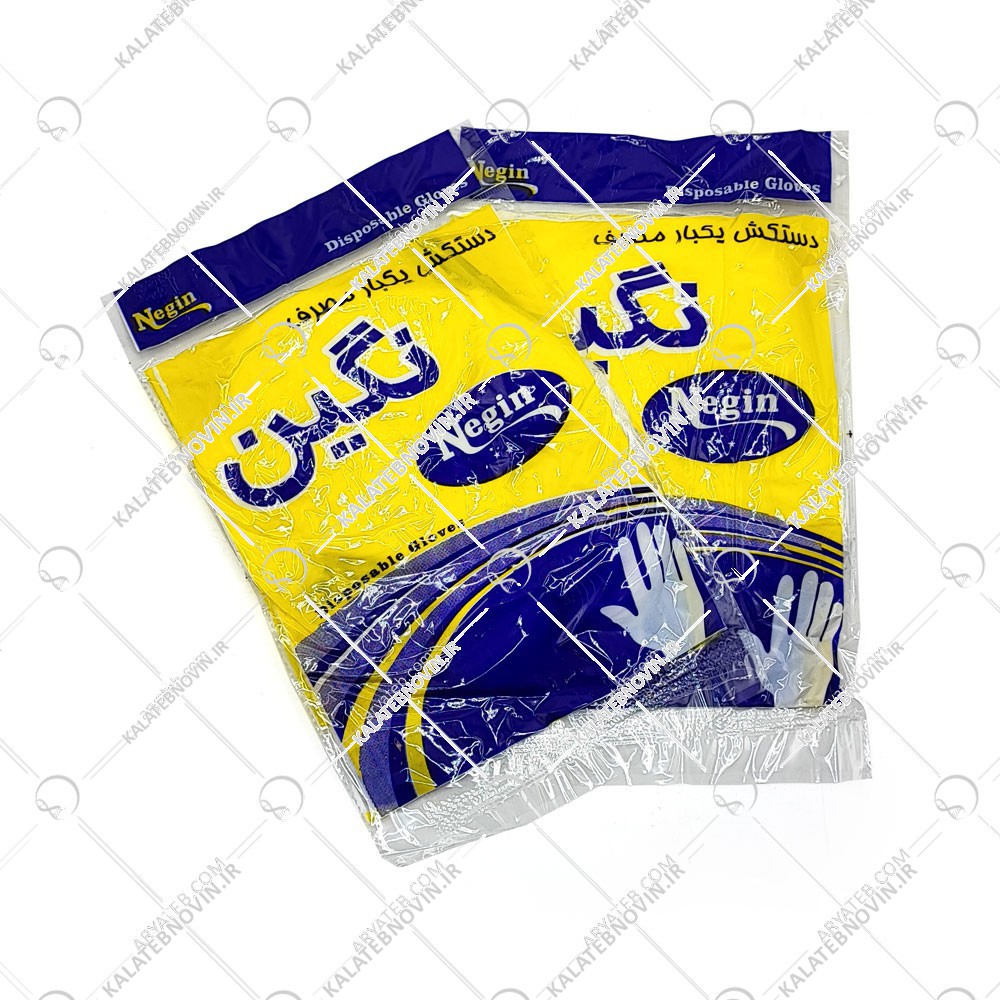 دستکش نایلونی نگین