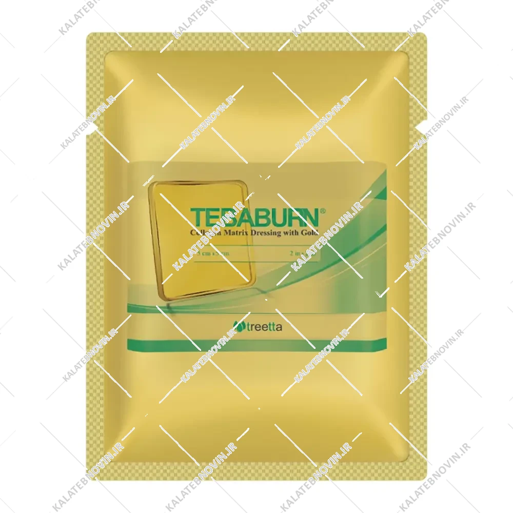 پانسمان سوختگی کلاژن طلا طبابرن
